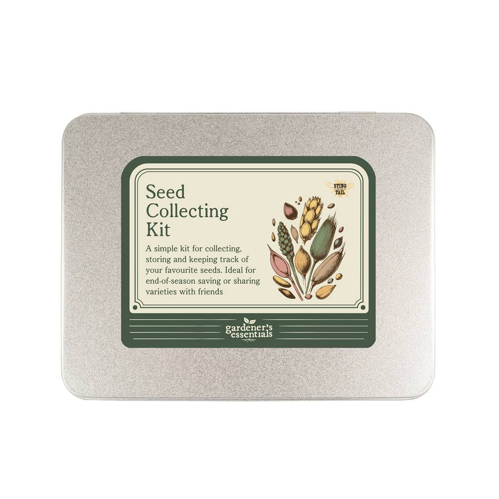Kit de récolte de graines dans une boîte métallique