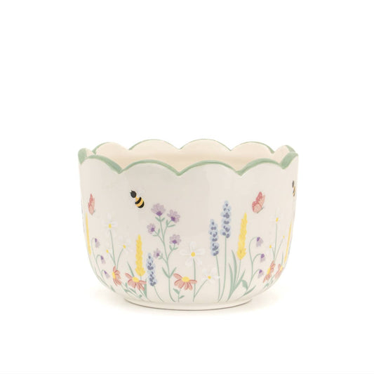 Bloempot bloemenmotief - Tuinkabouter Chrisje