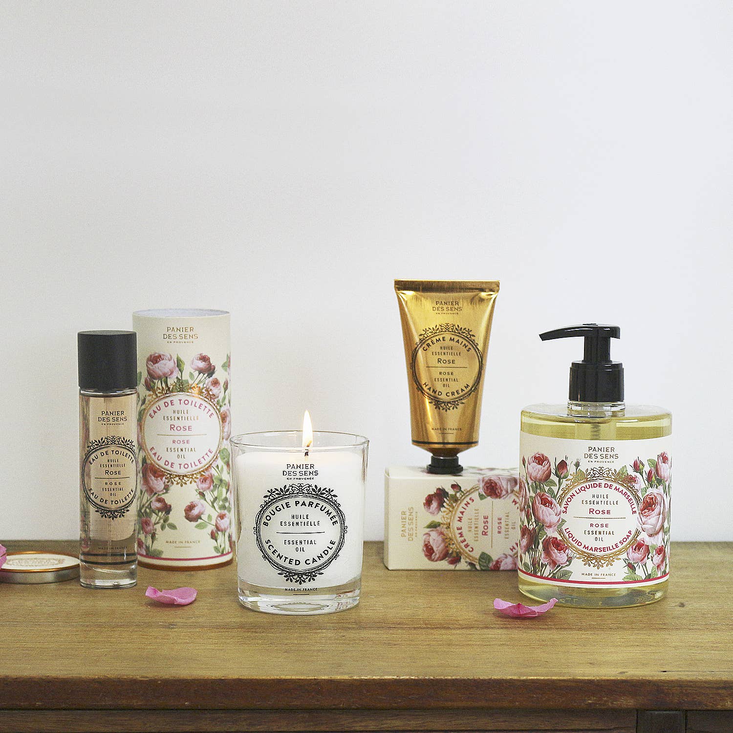 Geurkaars 180g | Roos - Tuinkabouter Chrisje